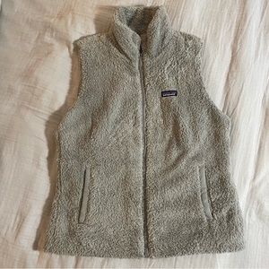 Grey fuzzy Patagonia vest